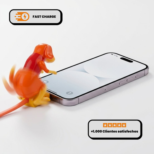 Cargador Perro con Movimiento y Carga Rápida