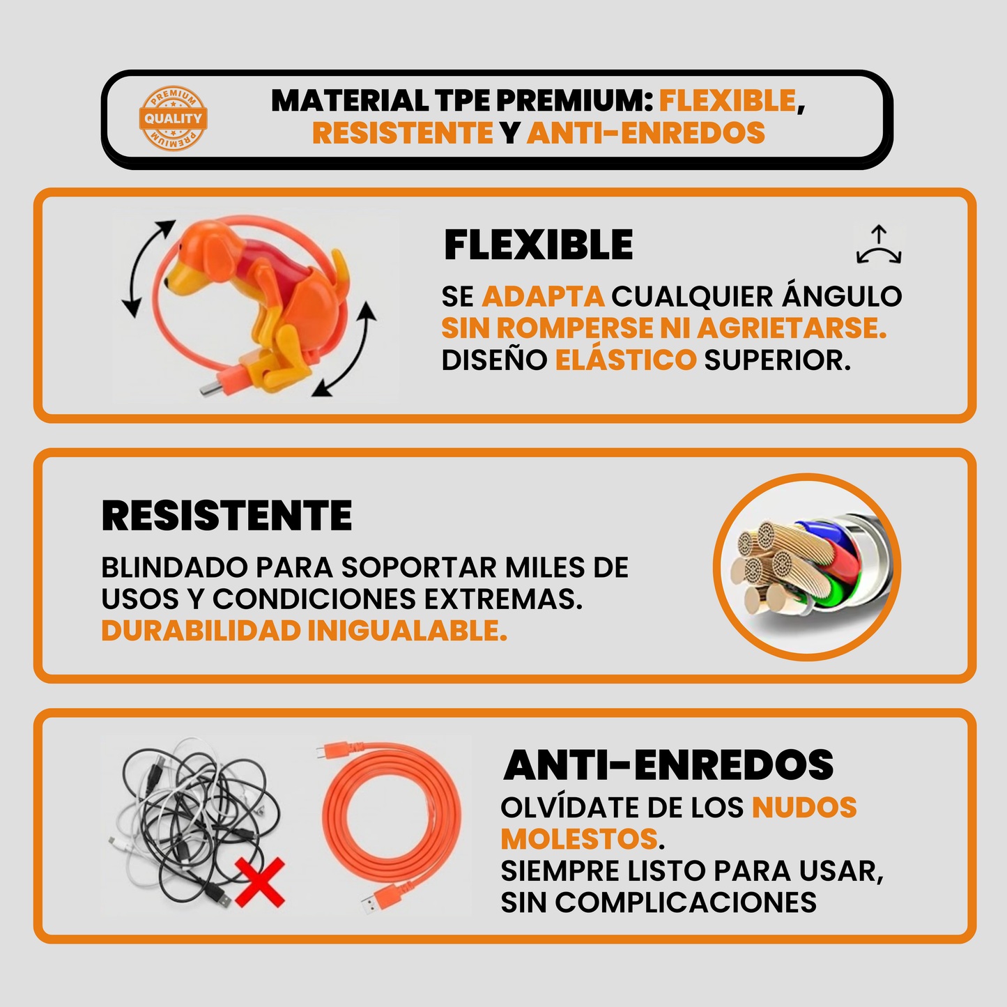 Cargador Perro con Movimiento y Carga Rápida